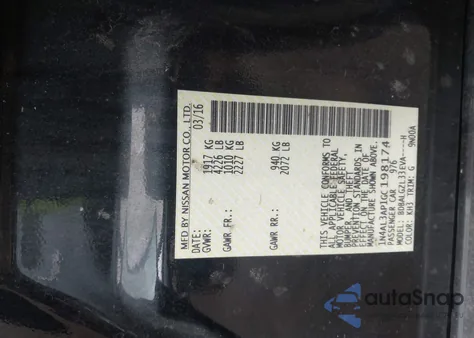 2016 Nissan Altima 2.5 S from USA, damaged, VIN 1N4AL3AP1GC198174